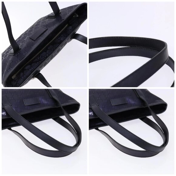 GUCCI GG implementation Tote Bag PVC Navy Silver 211133 Auth ki5982 - Picture 16 of 16